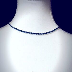 KURT GEIGER Sapphire Tennis Necklace NWT